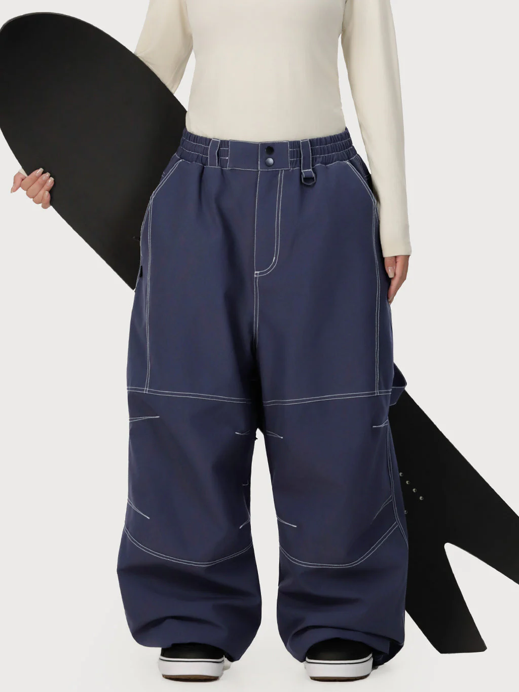 Women's UrbanCraft Workwear Baggy Snow Pants with Enhanced Knee Mobility Design - Image 6