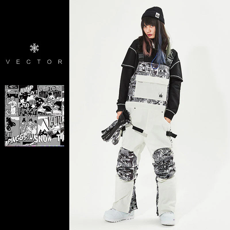 Women's Vector Mountain Queen Insulated Overalls Bib Snow Pants - Image 6