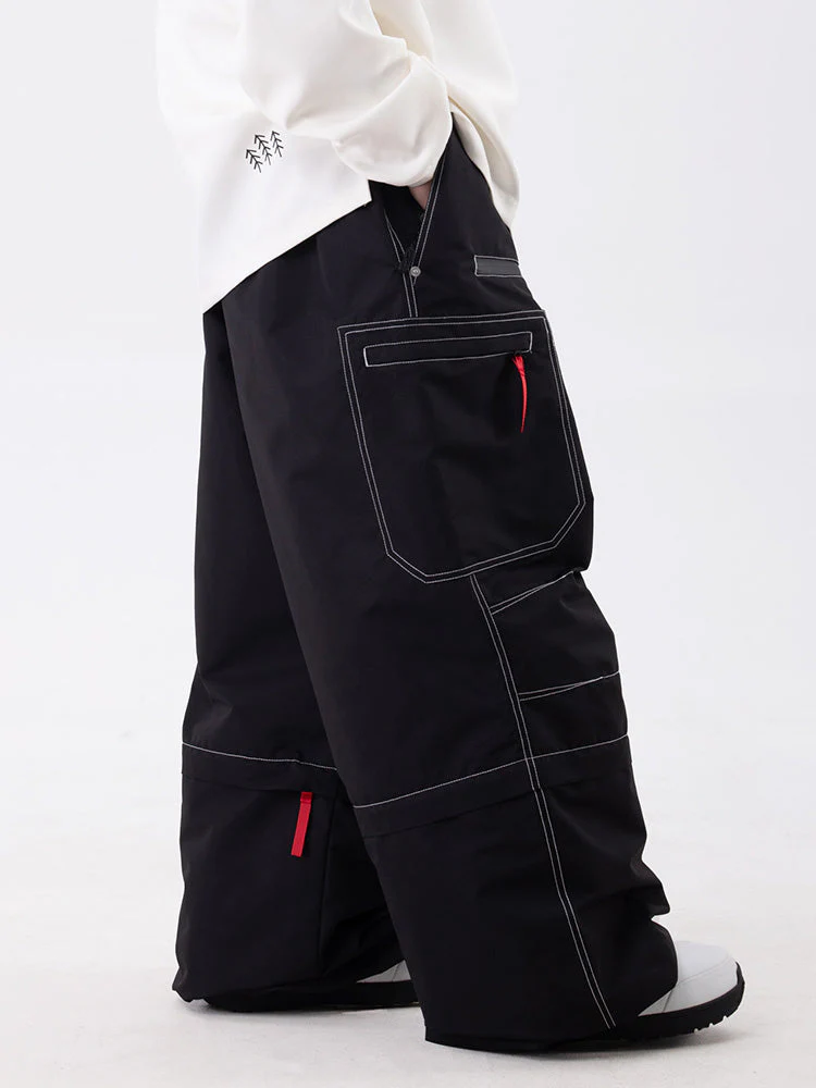 Women's Wild Soul Steeze HypeShred Baggy Utility Cargo Snow Pants / Shorts - Image 2