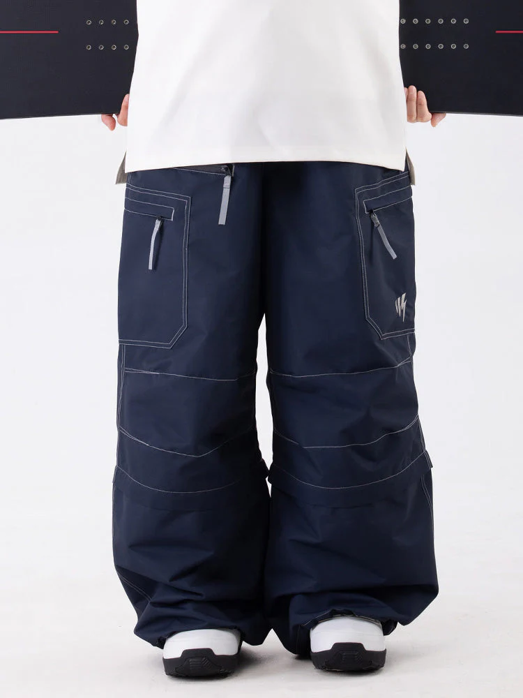 Women's Wild Soul Steeze HypeShred Baggy Utility Cargo Snow Pants / Shorts - Image 8