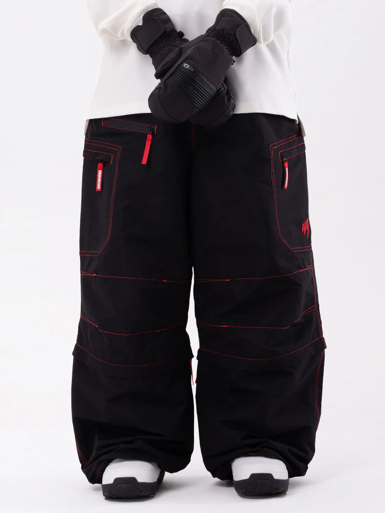 Women's Wild Soul Steeze HypeShred Baggy Utility Cargo Snow Pants / Shorts - Image 9