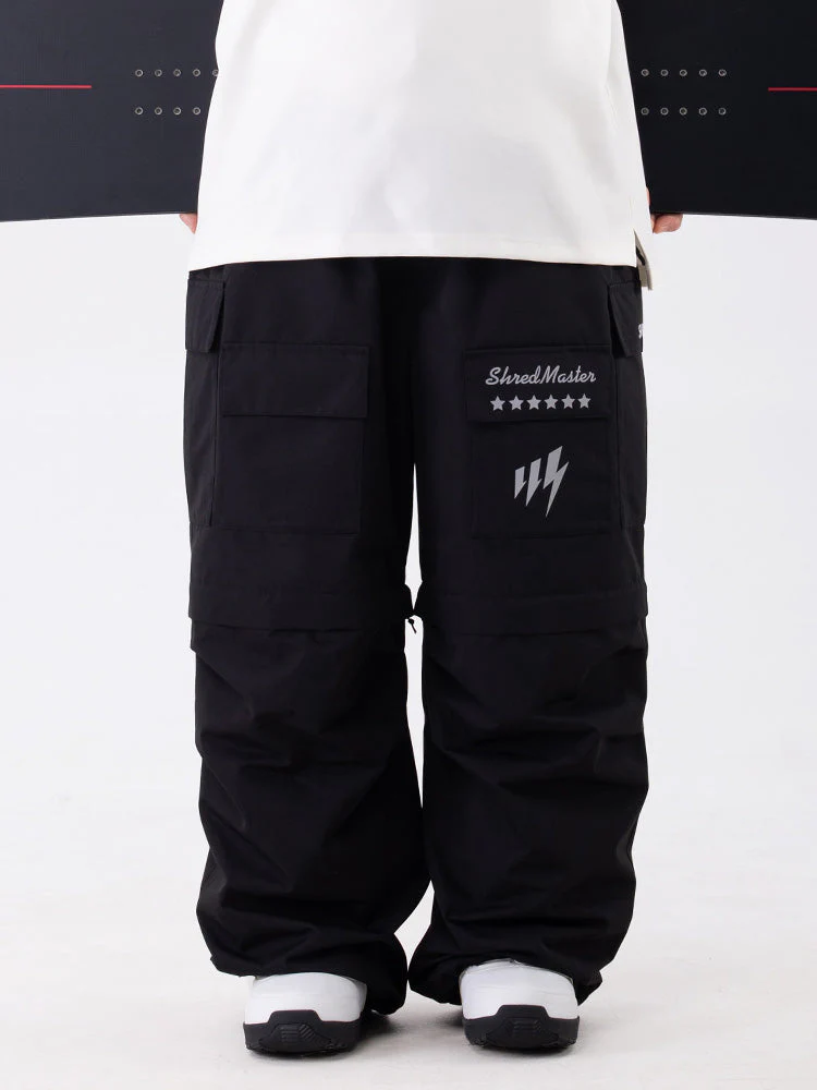 Women's Wild Soul Steeze Shred Master Baggy Street Cargo Camo Snow Pants / Shorts - Image 10