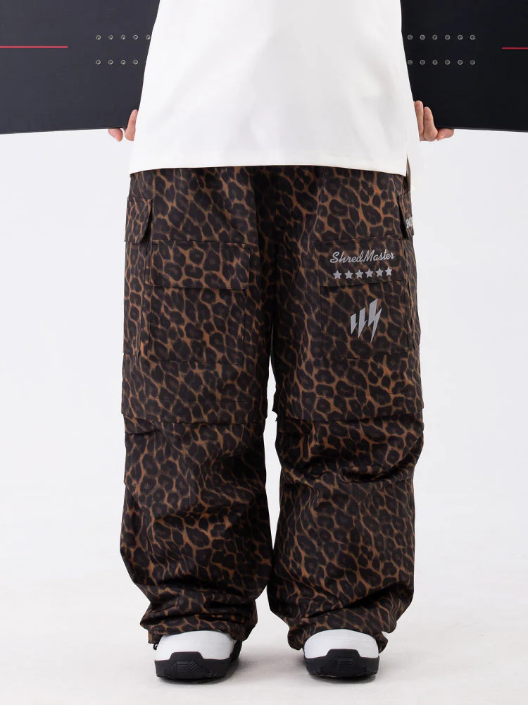 Women's Wild Soul Steeze Shred Master Baggy Street Cargo Camo Snow Pants / Shorts - Image 6
