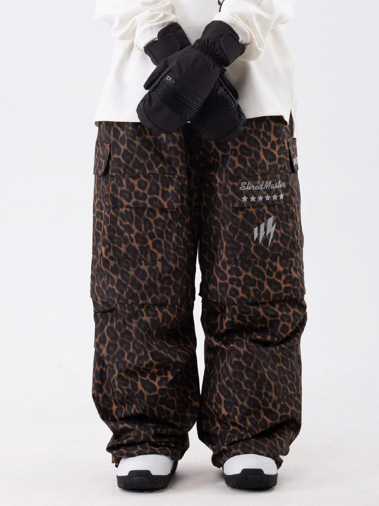 Women's Wild Soul Steeze Shred Master Baggy Street Cargo Camo Snow Pants / Shorts - Image 8