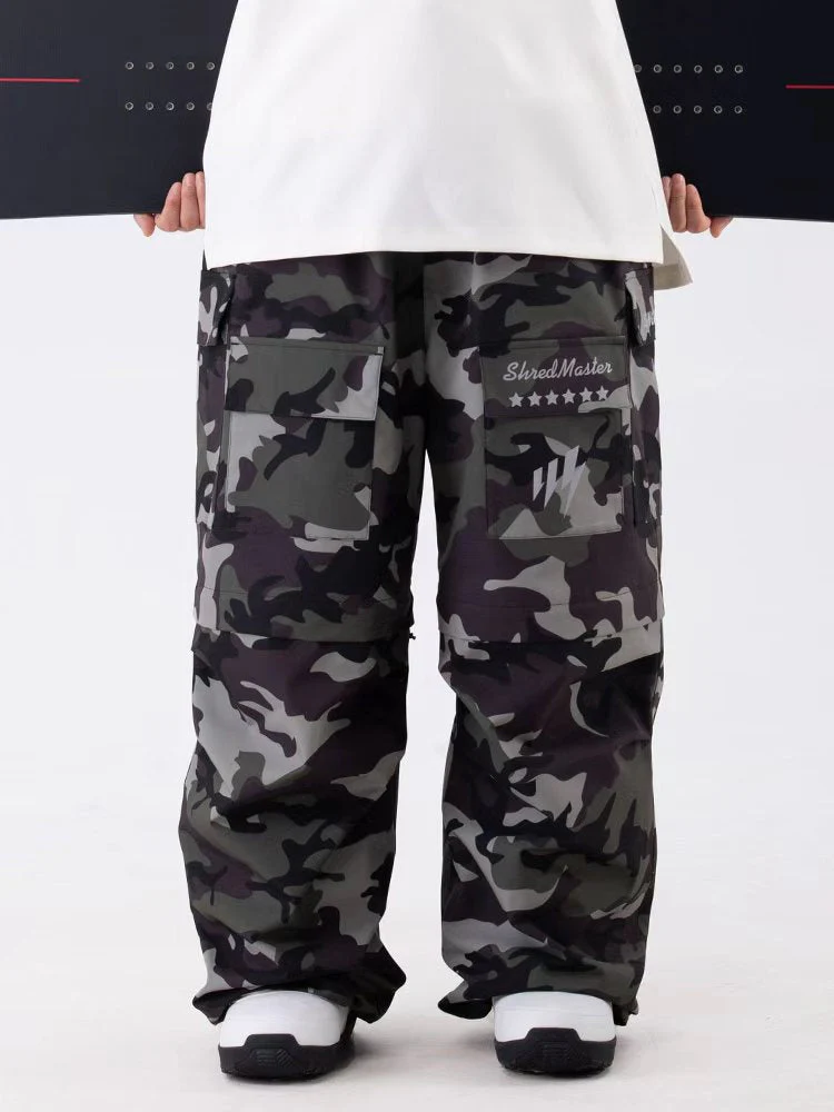 Women's Wild Soul Steeze Shred Master Baggy Street Cargo Leopard Snow Pants / Shorts - Image 9