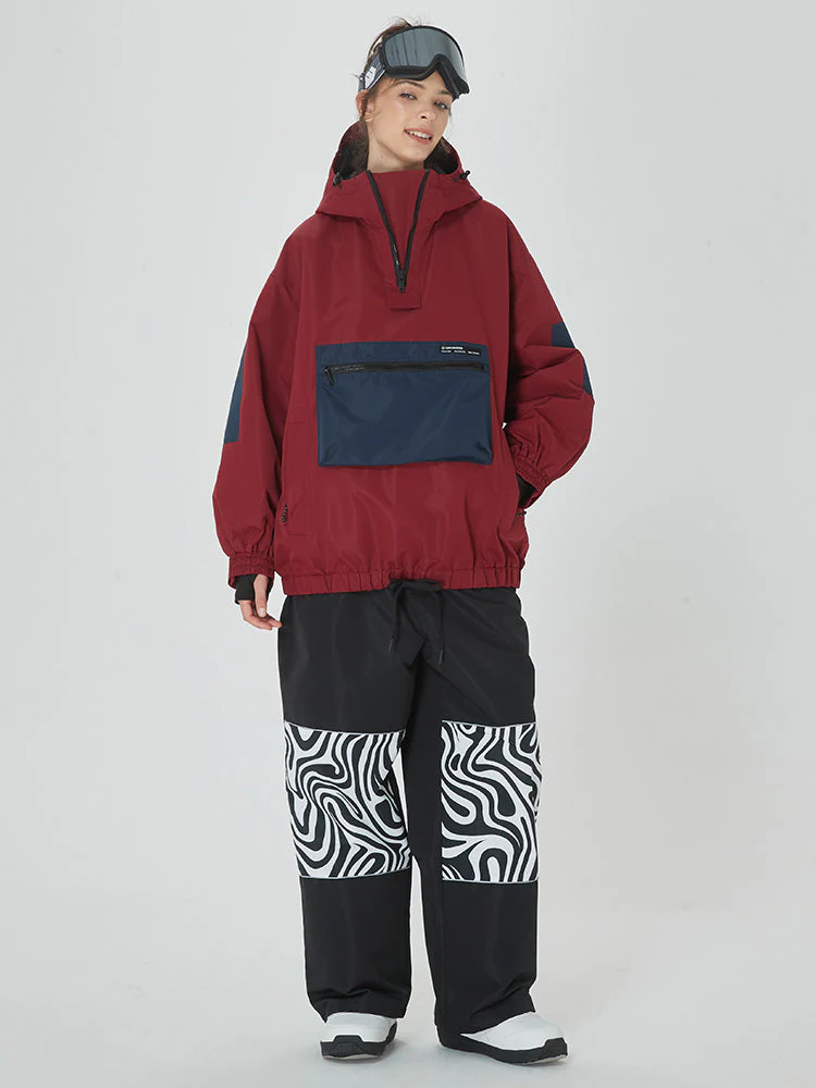 Women's Winter Baggy Snowboard Suit Prime Bomber Snow Jacket & Pants - Image 2