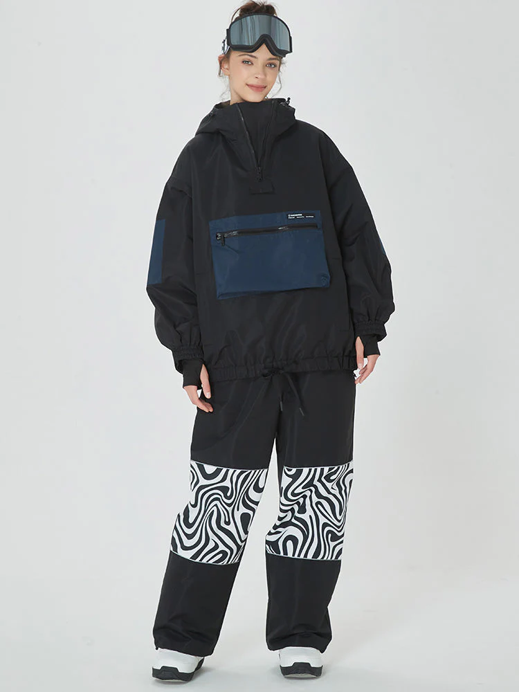 Women's Winter Baggy Snowboard Suit Prime Bomber Snow Jacket & Pants - Image 5