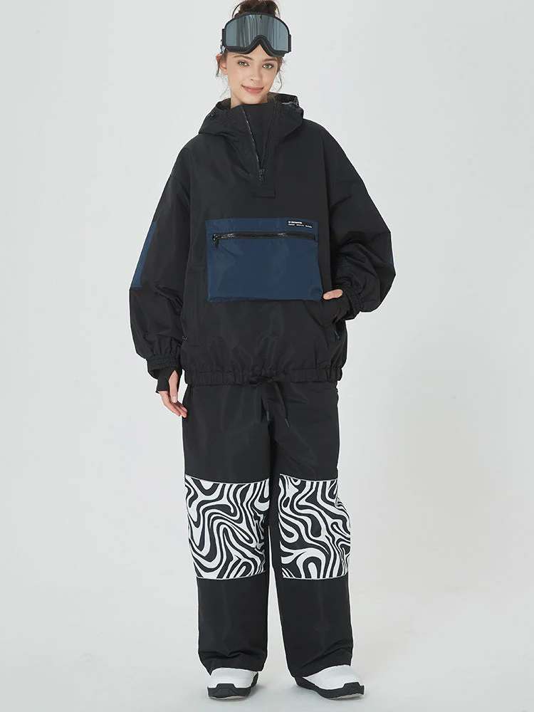 Women's Winter Baggy Snowboard Suit Prime Bomber Snow Jacket & Pants - Image 6