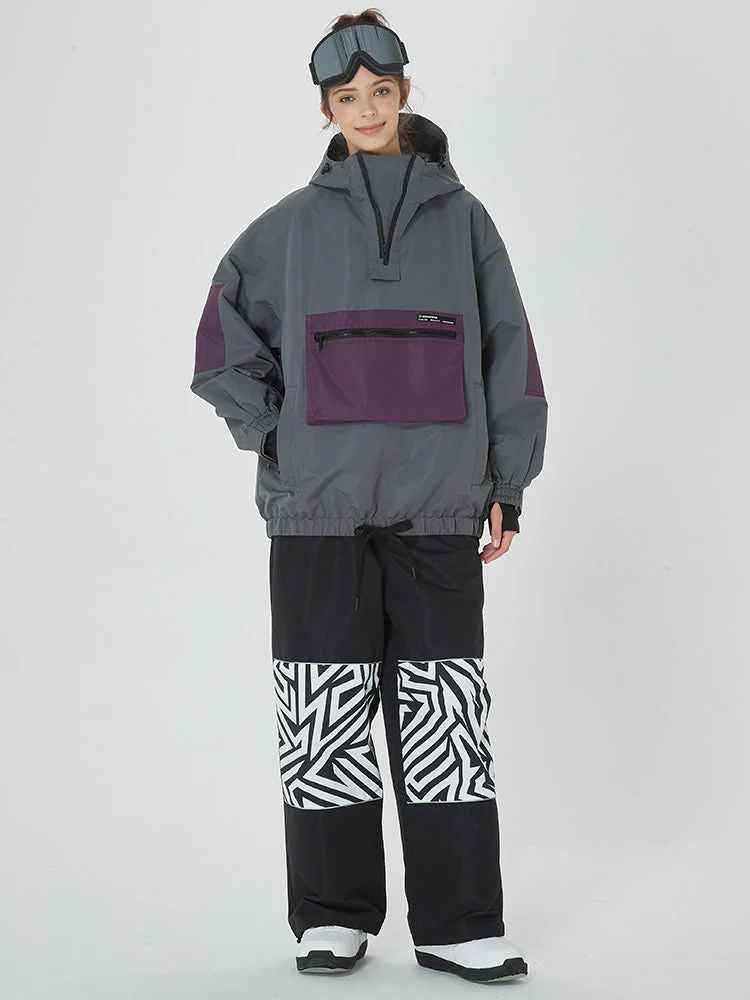 Women's Winter Baggy Snowboard Suit Prime Bomber Snow Jacket & Pants - Image 7
