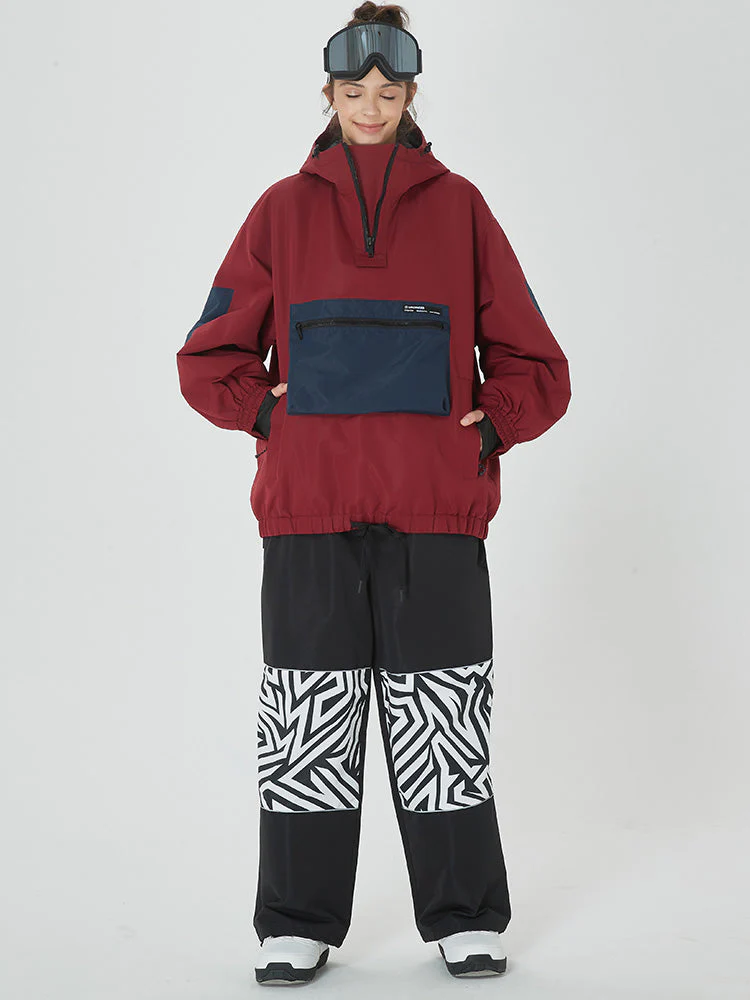 Women's Winter Baggy Snowboard Suit Prime Bomber Snow Jacket & Pants - Image 9