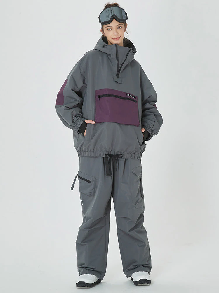 Women's Winter Bomber Snow Suit Prime Baggy Snowboard Jacket & Pants - Image 10