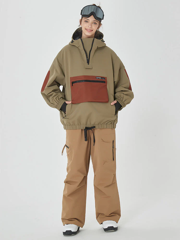 Women's Winter Bomber Snow Suit Prime Baggy Snowboard Jacket & Pants - Image 5
