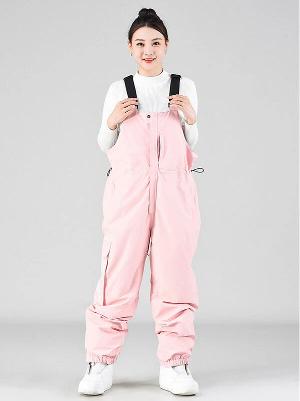 Women's Winter Slope Shredding Snowboard Pants Bibs - Image 4